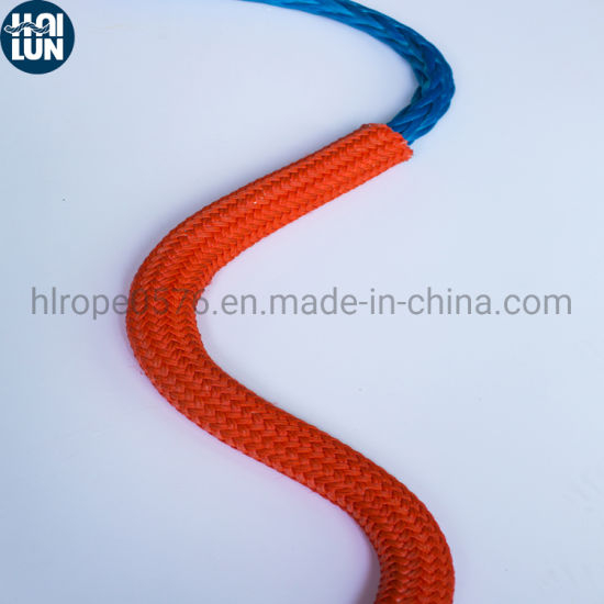 Cuerda de UHMWPE y cuerda de barco de ancla enfundada en poliéster