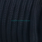 Negro 5/8 "50 FT Línea de muelle de nylon trenzado de doble hebra Cuerda de amarre Trenza de doble hebra