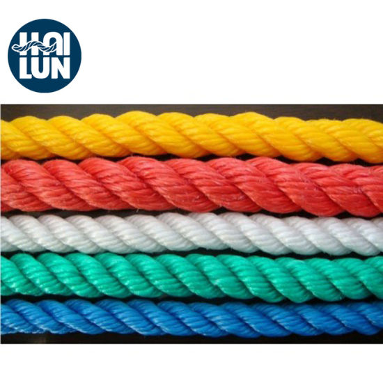 3 Strand Polypropylene PP Twist Danline usó la cuerda de la nave