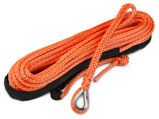 Cuerda de cabrestante de fibra fuerte HMWPE / HMPE Cuerda