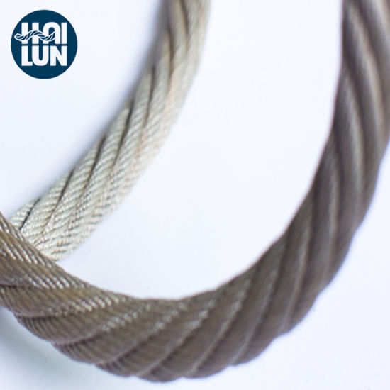 Cuerda de alambre de combinación de 3 hilos PP gris
